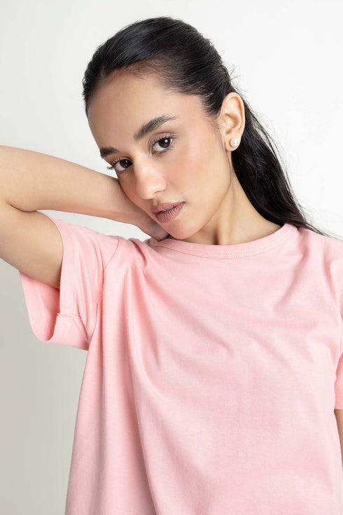 The Regular Fit Pink T-Shirt